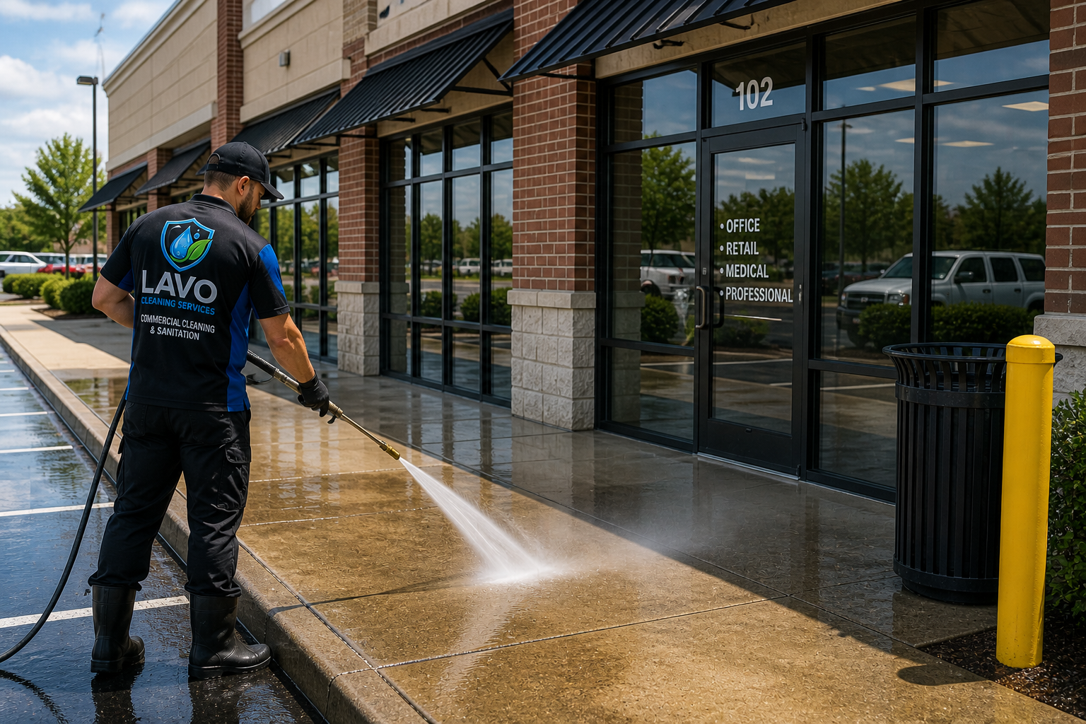 Commercial cleaning and sanitation service